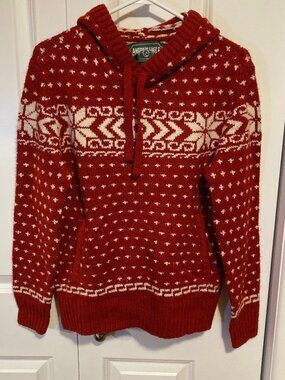 American Eagle Hooded Kangaroo Pocket Sweater, Medium